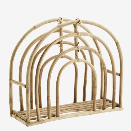 Madam Stoltz Bamboo Magasinholder Natur