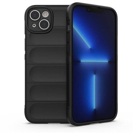 Magic Shield Case-etui til iPhone 14 Plus fleksibelt panseret cover sort