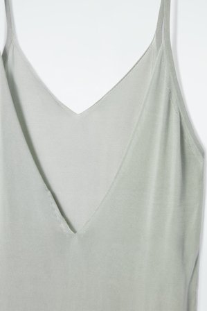 COS Sukienka Typu Slip Dress Z Prześwitującej Dzianiny in Zielony