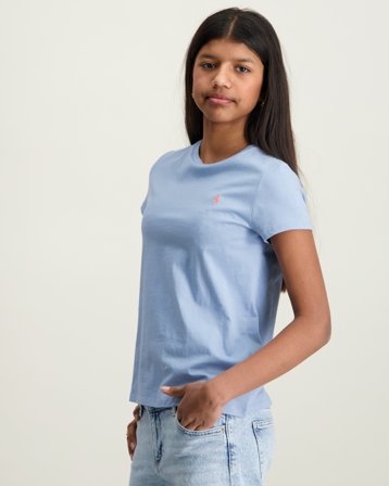 Polo Ralph Lauren Cotton Jersey Tee Blå T-shirts Tjej - Kids Brand Store