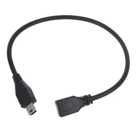 Mini USB Hane Till Micro USB Hona Laddningskabel För Bilinspelare