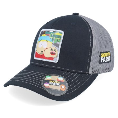 South Park - Noir trucker Casquette - Cartman Hand Puppet Patch Black/Grey Trucker @ Hatstore