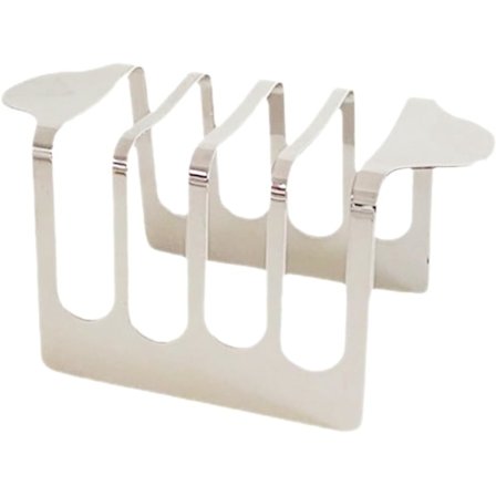 2 stk. 84 Slots Toast Stativ Rustfrit Stål Toast Holder Toast Stativ Sølv Brødholder Air Fryer Tilbehør Køkken Køling