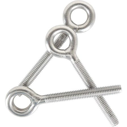 M6 Øjebolte 304 Rustfrit Stål Løftering Bolt Svejsede Lukkede Øjebolte Skrue Stang Øje Korrosionsbestandig 10 STK