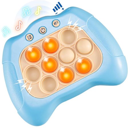 Lyseblått barnespill leketøy La det lyse opp Håndholdt brettspillkonsoll Egnet for 3 4 5-7 år gamle jenter og gutter Bursdagsgave