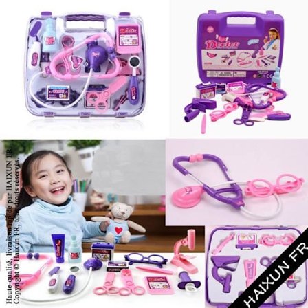 Nytt 12 st läkarväska, läkarväska, barnleksakspresent HAIXUN FR