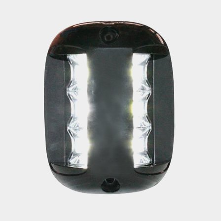 Luce di testa per montaggio superiore Lalizas FOS LED Masthead light, 3 W, 12 - 24 V, 225°, plastica nera, 104 x 78 x 45 mm, bianco, per barche <20 