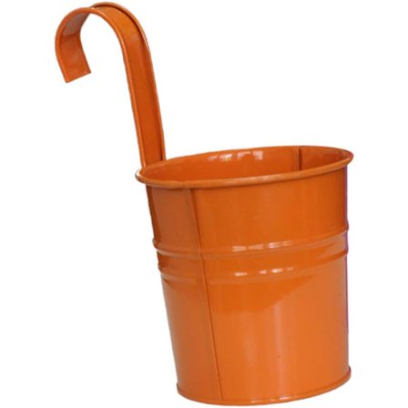 Hängande blomkruka Färg Metall Järn Blomkruka Hängande Balkong Vägg Trädgård Heminredning