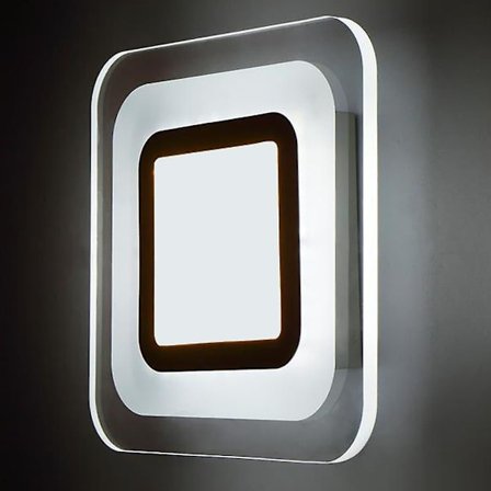 1-lys 20cm Kvadratisk LED Loftlampe Basic Flush Mount