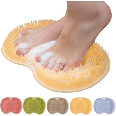 Fot- och Ryggskrubbare för Dusch - Väggmonterad Orange