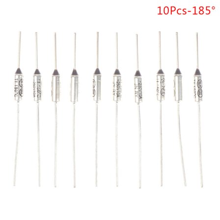 10 stk metall termisk sikring 10A 15A 250V Temperatur 142° 150° 172