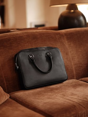 John Henric Men's Black Laptop Bag Tony Size Onesize