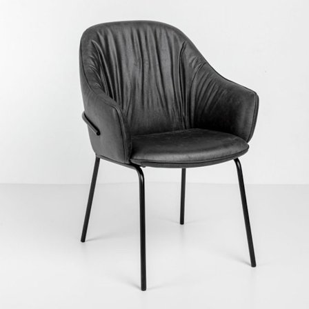 Tosca Stol Lænestol Grå Sort Mat 62X63X90,5Cm