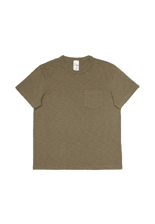 Nudie Jeans Roy Heavy Slub T-Shirt Olive T-shirts Herr Grön SMALL