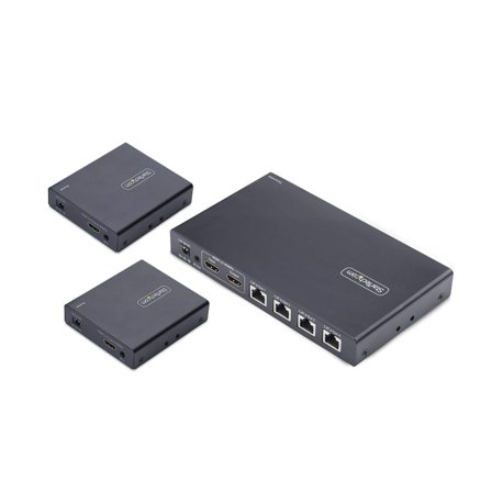 StarTech 4-PORT HDMI EXTENDER/SPLITTER - 1X4 HDMI OVER ETHERNET KIT CABL