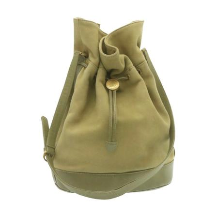 Gucci Vintage, Pre-owned bag Groen, Dames, Maat:ONE Size,suede