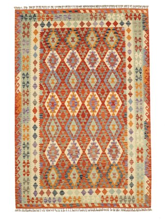 Kilim Afghan Old Style Rug 205X301 Wool, Afghanistan