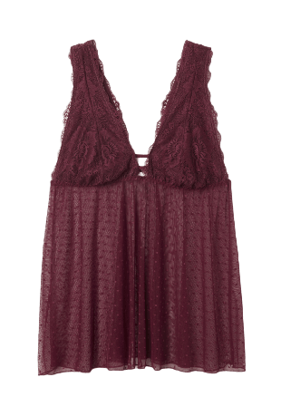 Avelie Lingerie Spetsnegligé ELLI Linnen Lila S