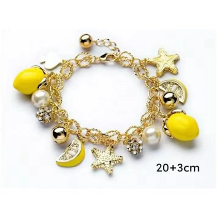 2022 Nyhet Böhmen Koreansk Mode Sjöstjärna Hänge Citron Frukt OL Dam Stil Armband Kvinnor Armband & Armringar Smycken(FMY)