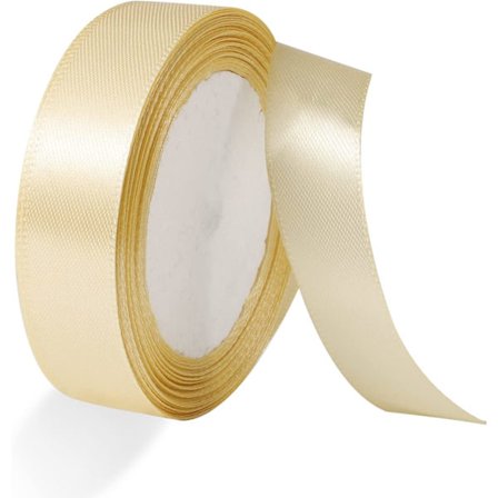 Beige band, 4cm x 22m dekorativt band presentförpackning för Valentin
