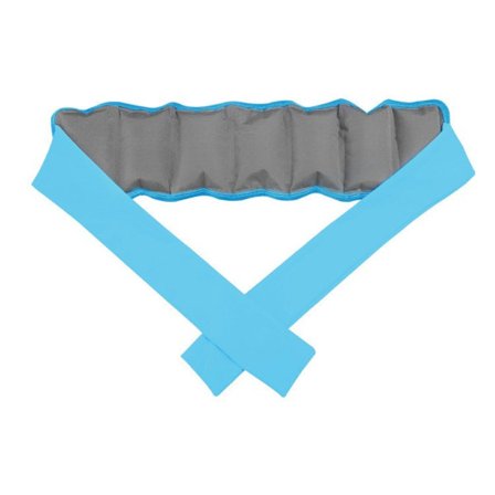 Udendørs køle halsrør - fordampningskølet vandabsorberende halsbånd til rejse og sport Grey+Blue