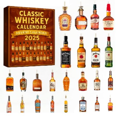 Moorle Adventskalender Whisky 2025 24 Dage Premium Julegave Gaveæske til Ham & Hende