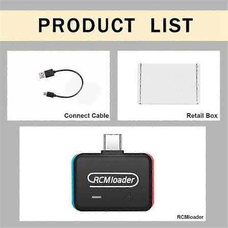 V5 RCM-lataaja + RCM Jig -pidiketyökalu Nintend Switch NS -konsolille USB-kaapelilla, sisäänrakennettu ohjelma