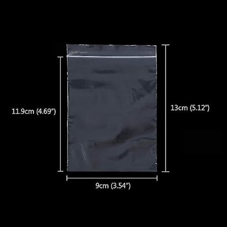 Gjennomsiktige plastposer med glidelås, oppbevaringsposer, 3,54x5,12 tommer, 240 stk