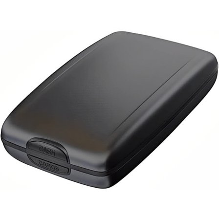 Sort tegnebog med RFID-beskyttelse - Kompakt og minimalistisk kortholder til mænd og kvinder