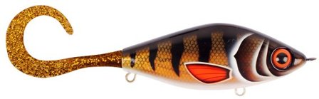 TrueGlide Guppie Jr, 11cm, 70gr - Golden Perch - Gold / Gold glitter