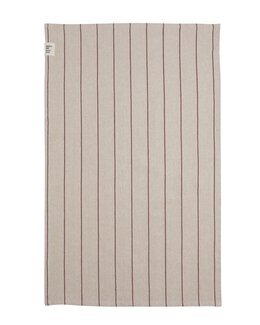 Keittiöpyyhe raidallinen Lucas Punainen