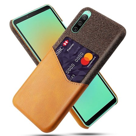 Bofink Sony Xperia 10 IV skal med korthållare - Orange