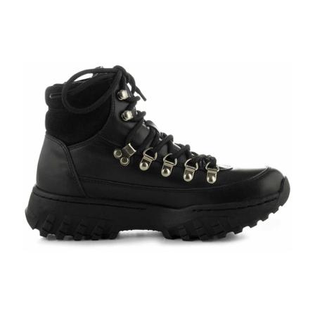 Woden Iris Track Leather Støvler Sort, Dame, Størrelse: 38 EU