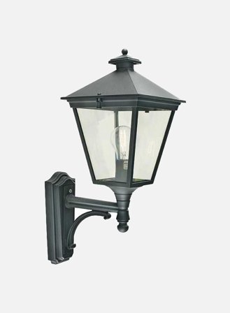 London 490 utelampe - sort