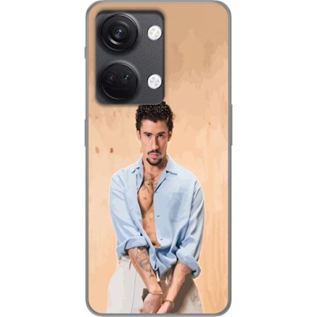 Yhteensopiva Puhelinkuori OnePlus Nord 3 Bad Bunny Super Bowl-inspiroima grafiikka, jossa NFL-trofe ja San Franciscon silta urheilusuunnittelussa