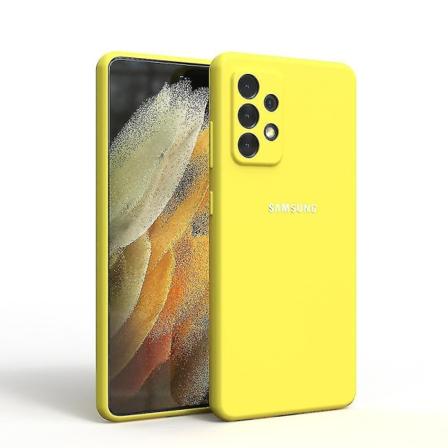 Samsung Galaxy A53 5G Deksel A73 Silky Silikon Cover Myk Berøring Yellow For A73 5G