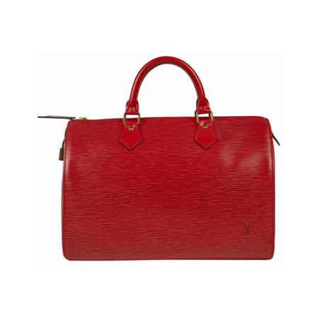 Louis Vuitton Vintage Pre-owned HandTass , Rood , Dames , Maat: ONE Size Vintage Tassen
