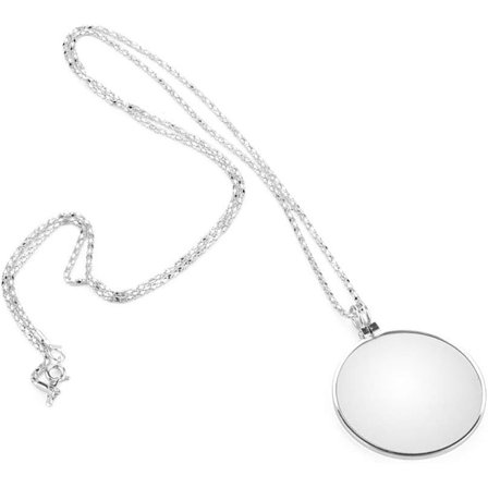 Hængende Forstørrelsesglas, Bærbar 5X Monokel Linse Forstørrelsesglas med Hængende