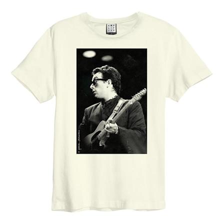 Amplified Unisex Vuxen Joe Wise Elvis Costello T-Shirt L Vintage Vintage White L