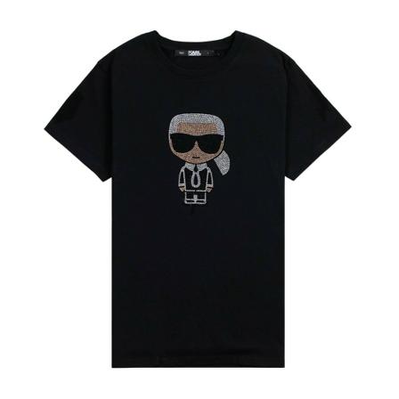Karl Lagerfeld, T-Shirt Zwart, Heren, Maat:L