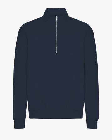 Organic Quarter Zip - Navy Blue - Male - S