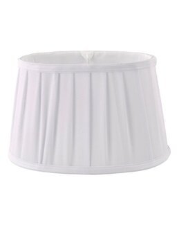 Lampskärm oval Emily Vit - 16x28x17,5 cm - Oriva