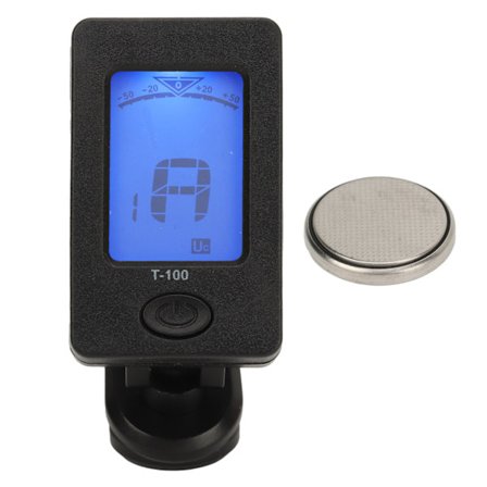 Guitar Tuner Clip On Multi Funktion Høj Nøjagtighed Sort Tuner til Violin Bas Ukulele