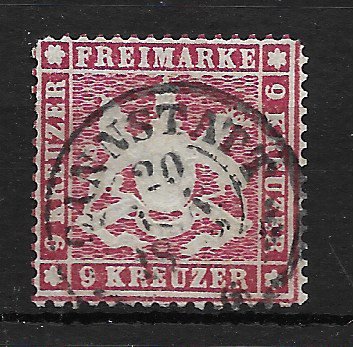 Wurttemberg 1860 - AFA 19 - Stemplet