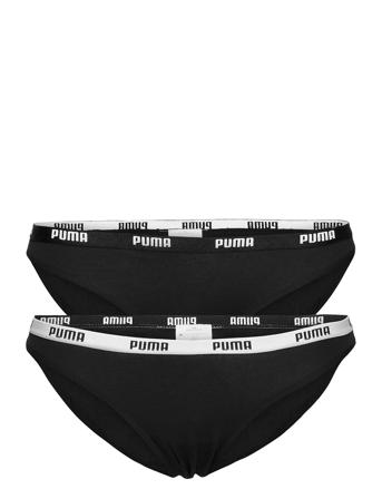 Puma Women Bikini 2P Pack Alushousut Brief Tangat Musta PUMA