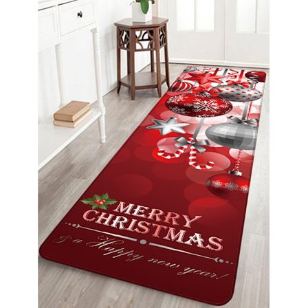 Juldekorationer Mattor God Jul Inomhus Mattor Inredning God Jul Dekorativ juldekoration Prydnader Festdekor Presenter (C 40x120CM)