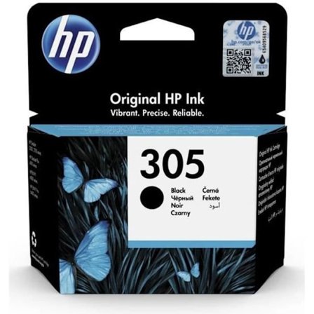 HP 305 Äkta svart bläckpatron (3YM61AE) för HP DeskJet 2300/2700/2810/Plus4100/4222/4230, HP Envy 6000/Pro 6400