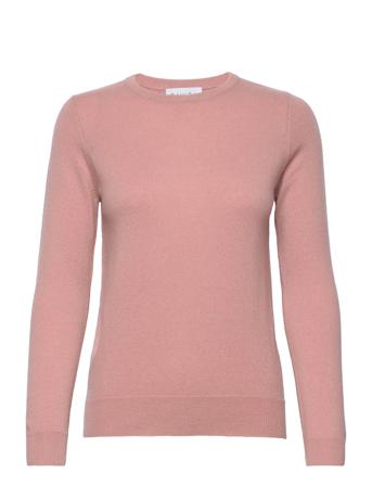 Basic Sweater Pullover Striktrøje Lyserød Davida Cashmere