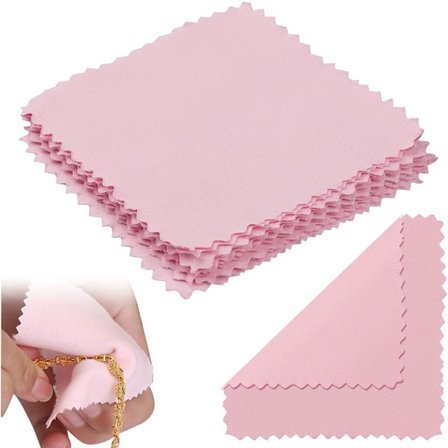 10 st Smyckesrengöringsdukar i Pärlemor, Guld, Platina och Silver