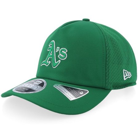 New Era - MLB Grön trucker Keps - Oakland Athletics 9FORTY Green Mesh Apex A-Frame Trucker @ Hatstore